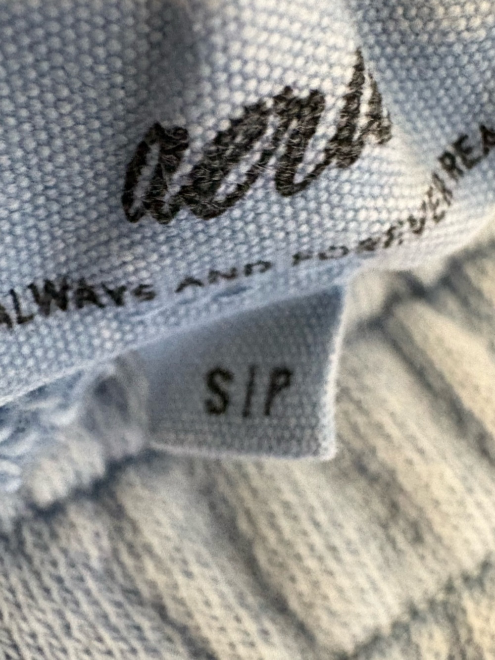 Aerie wide Leg comfort pants/sweats Color is a Denim look Size Small NWOT - Picture 3 of 4